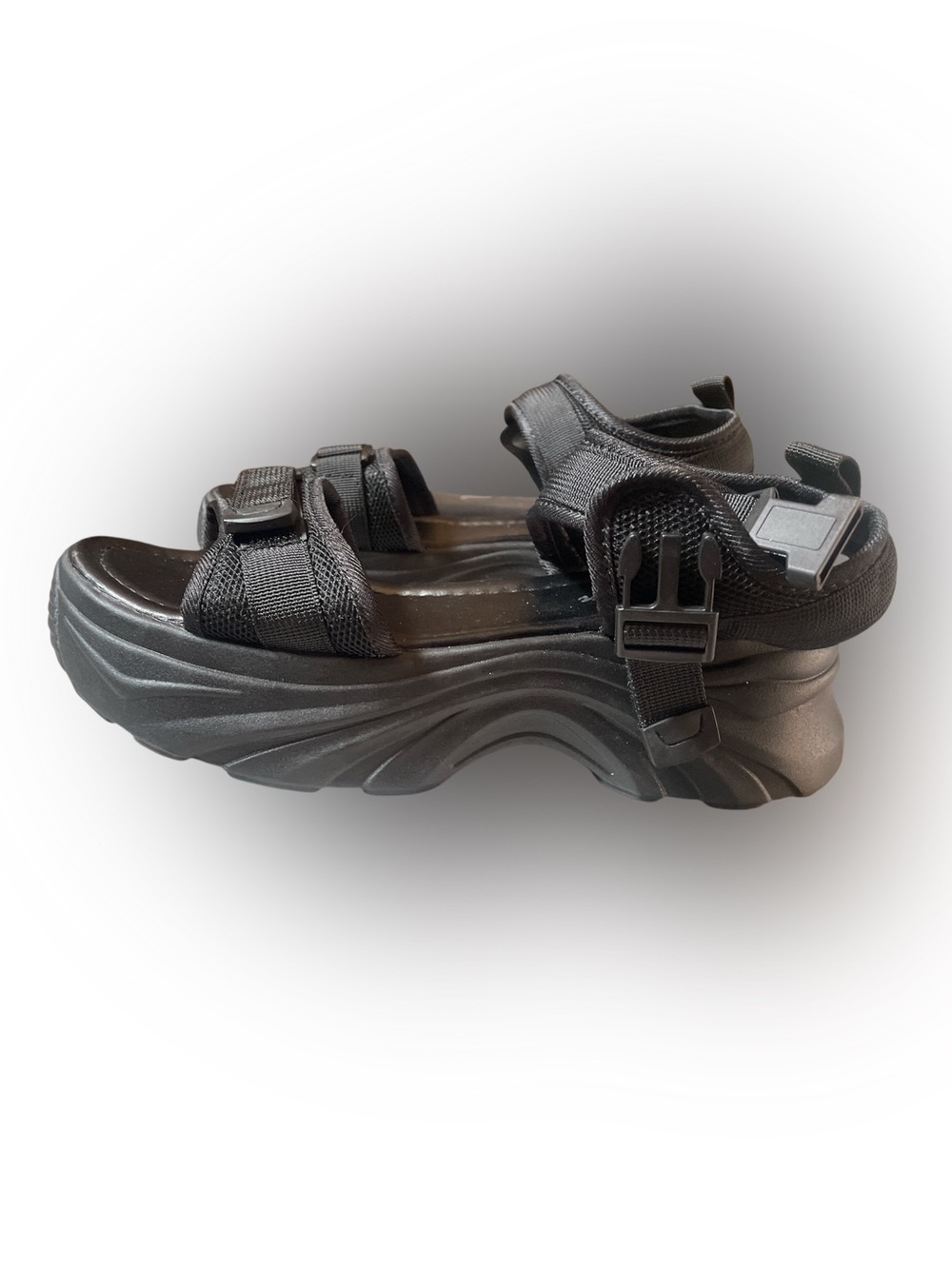 Black woemns  sandles, design name is , Fashion , size42 
 europe,     sz 11 usa